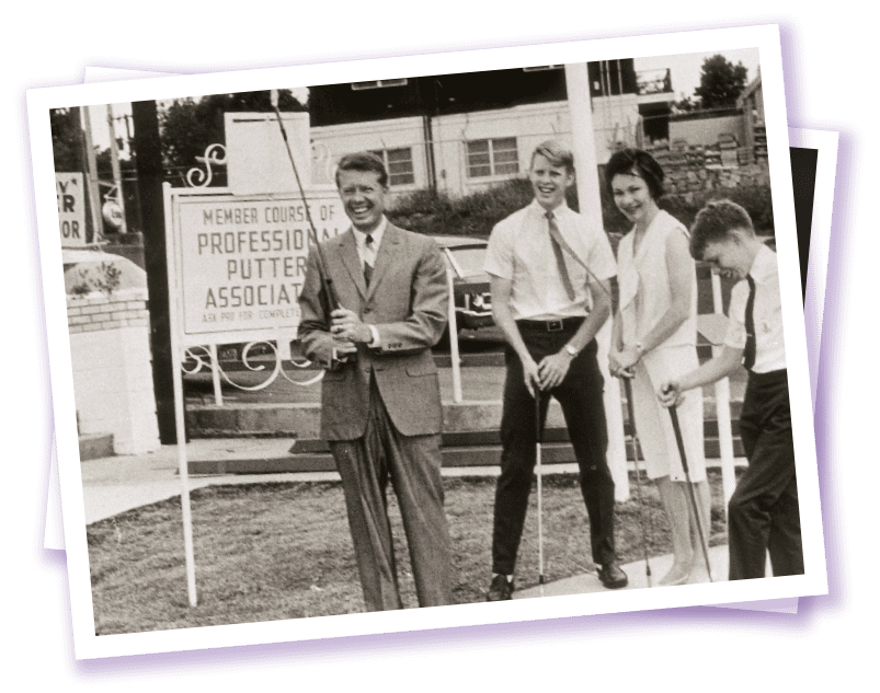 puttputt locationshours old jimmy carter golfing png